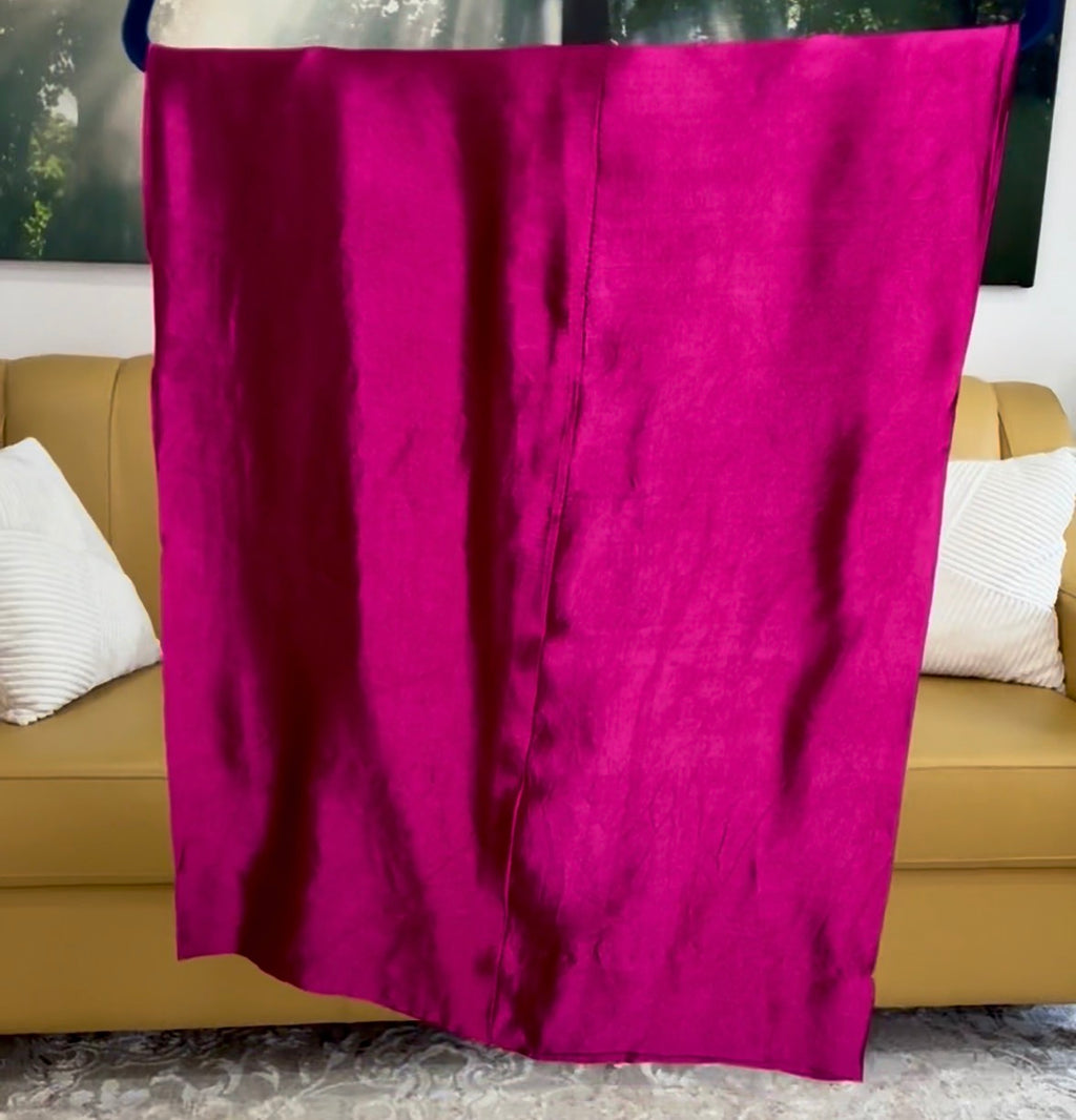 ✨ Luxury Hot Pink Handcrafted Pure Sheesha Silk Outfit ✨