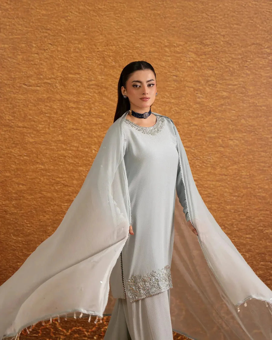 Pure Silk outfits In 3 Colours Hand Work