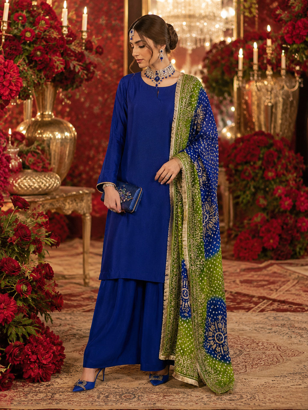 ✨ Luxury Handcrafted Royal Blue Formal Suit In 3-Pieces ✨
