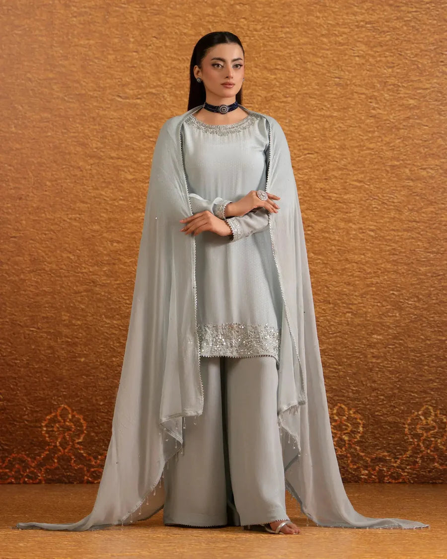 Pure Silk outfits In 3 Colours Hand Work