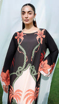 Black Lawn kaftan in 1-Piece
