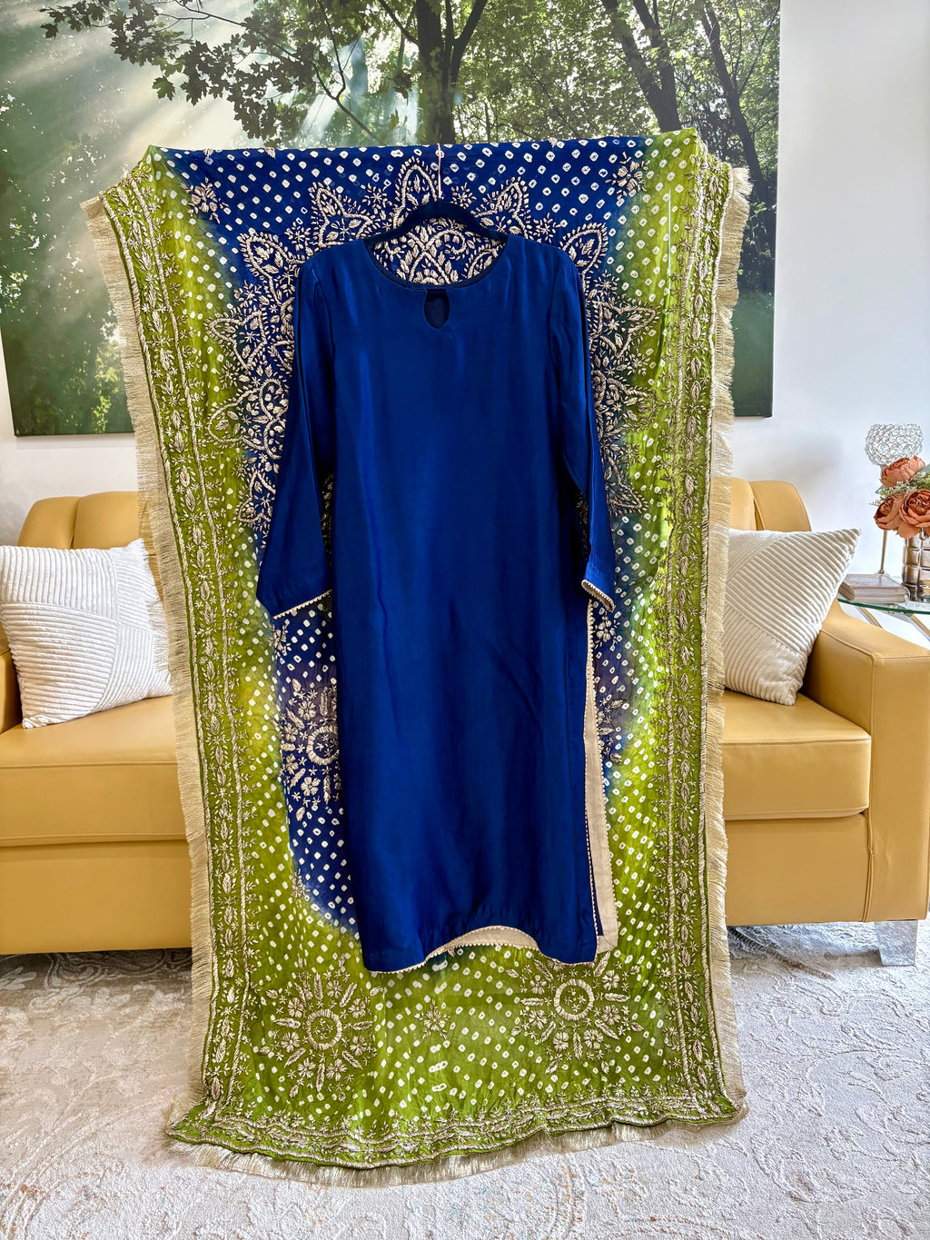 ✨ Luxury Handcrafted Royal Blue Formal Suit In 3-Pieces ✨