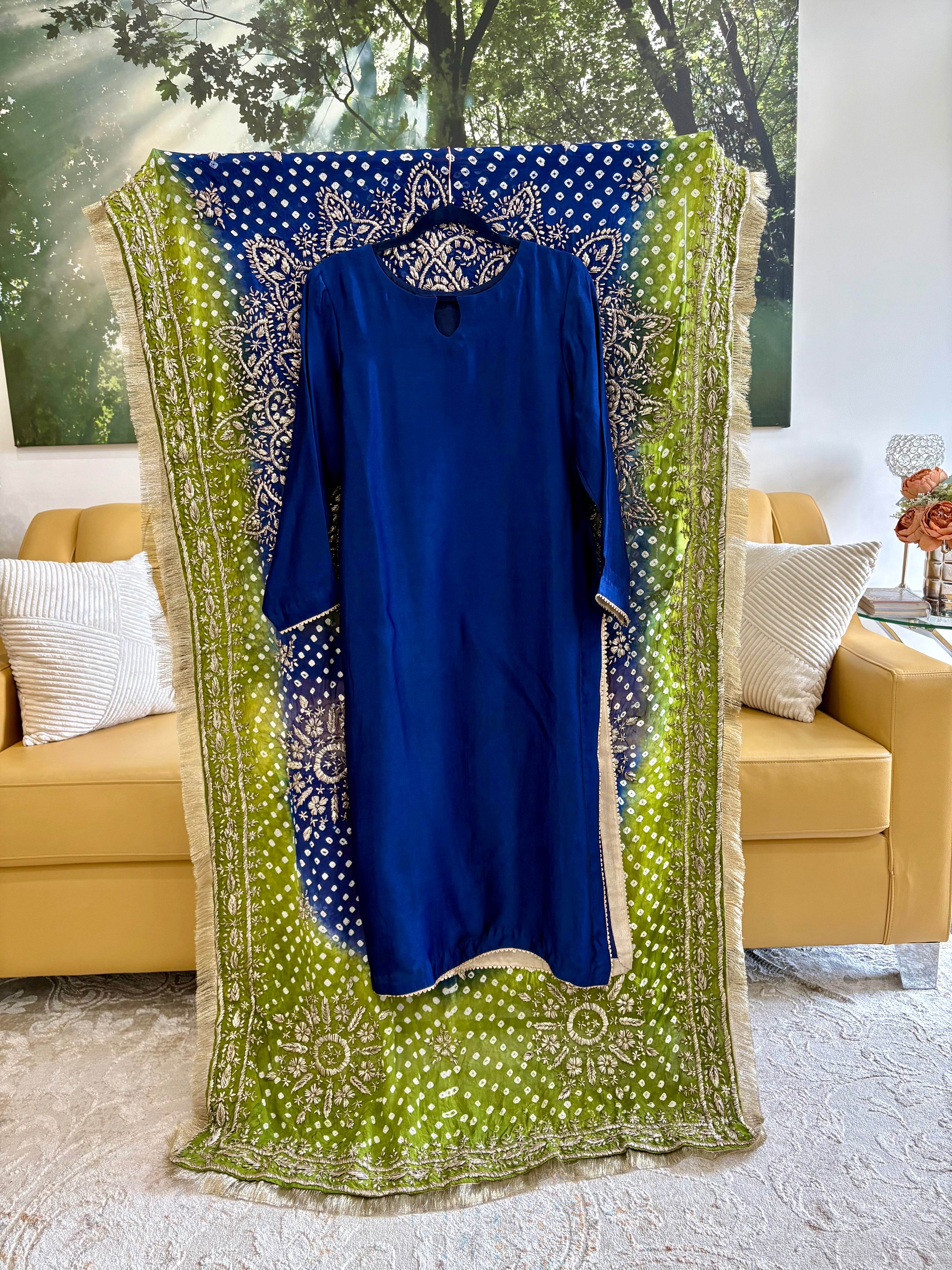 ✨ Luxury Handcrafted Royal Blue Formal Suit In 3-Pieces ✨