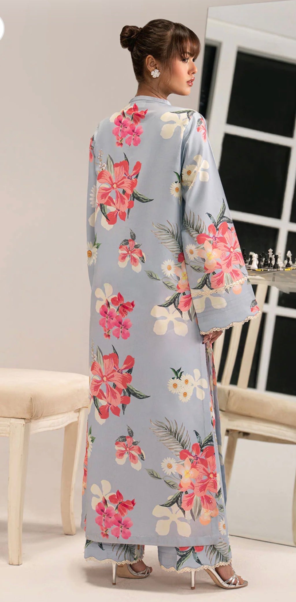 2-Piece Lawn Outfit In Floral Print