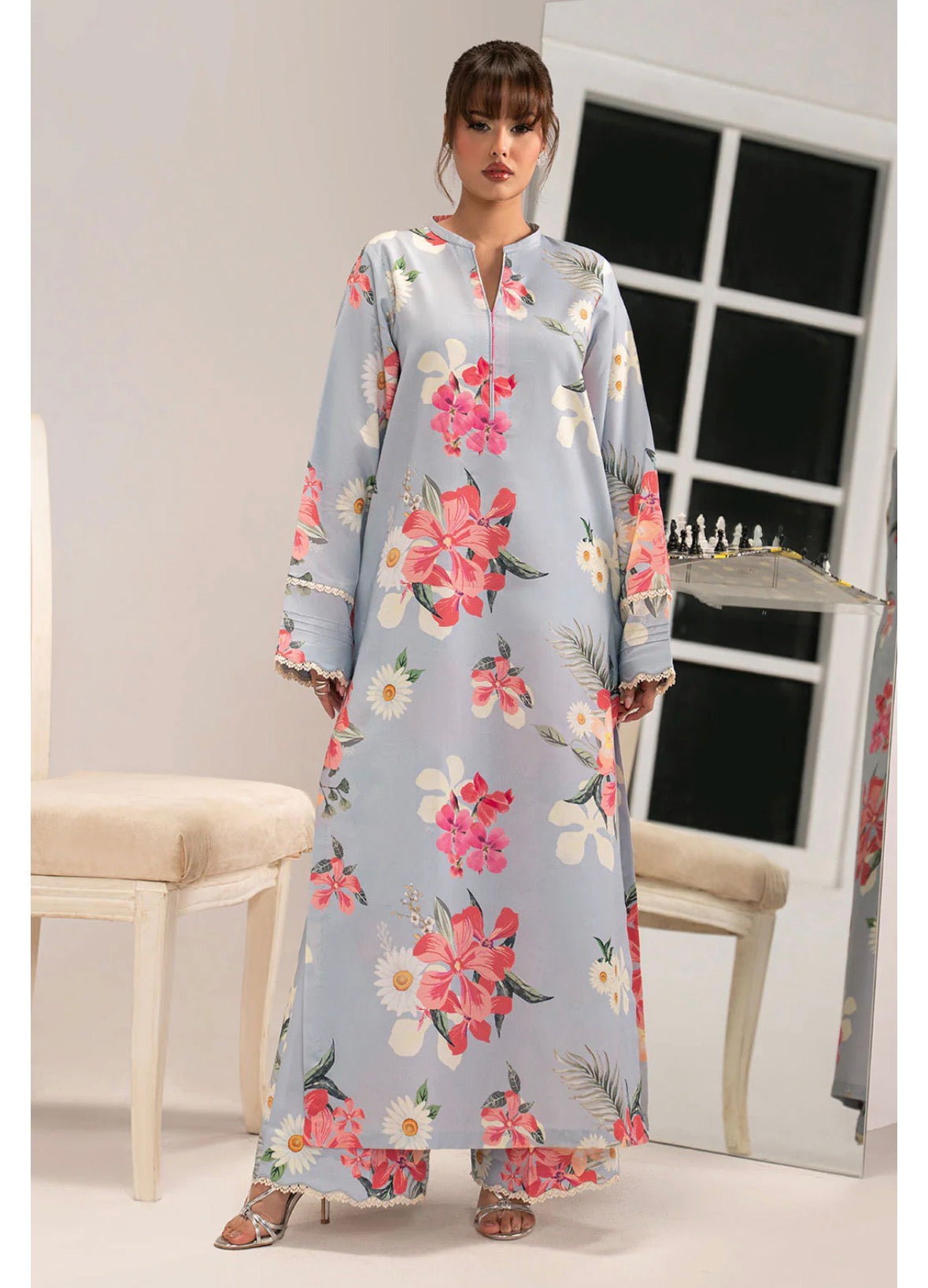 2-Piece Lawn Outfit In Floral Print