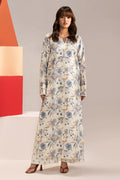 2-Piece Off White Floral Outfit In Lawn Fabric