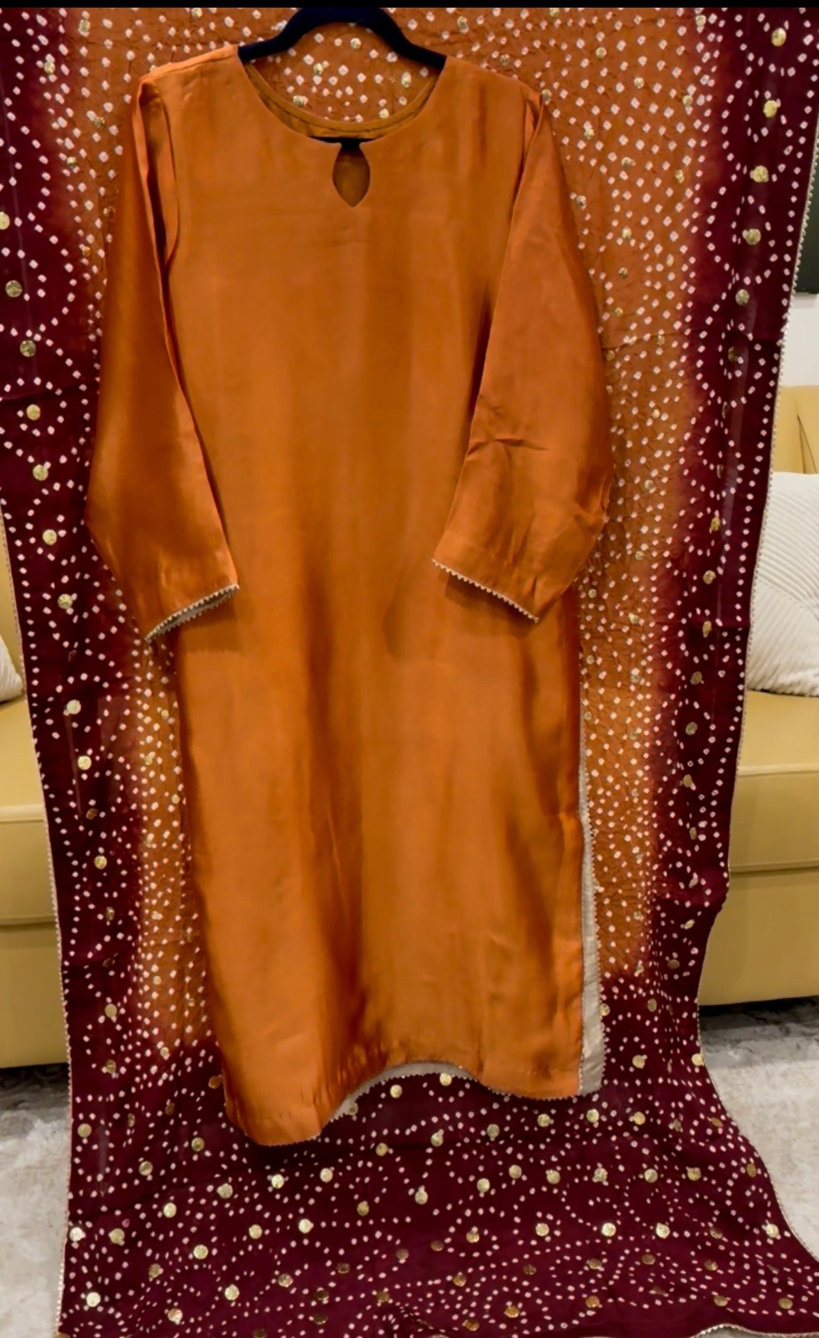 ✨ Luxury Handcrafted Orange Rust Formal Suit