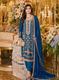 Luxury Handcrafted Blue Formal Suit