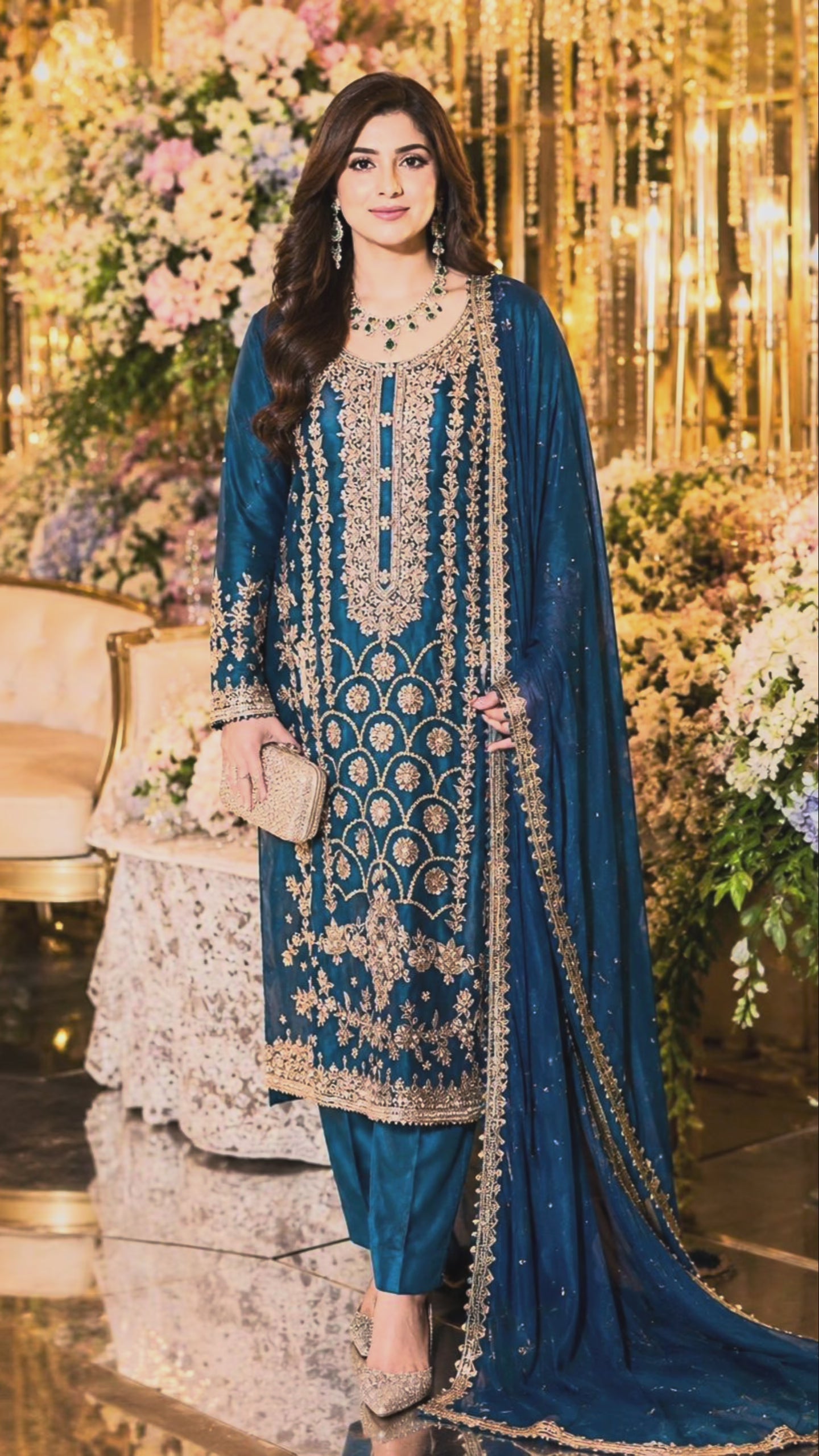 Luxury Handcrafted Blue Formal Suit