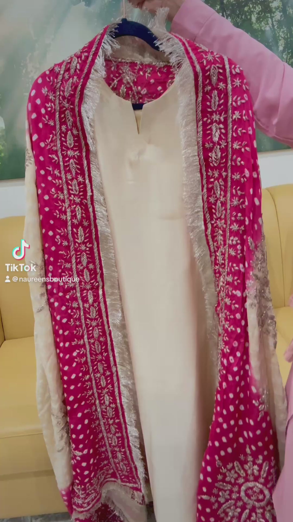 ✨ Luxury Handcrafted Cream  Formal Suit